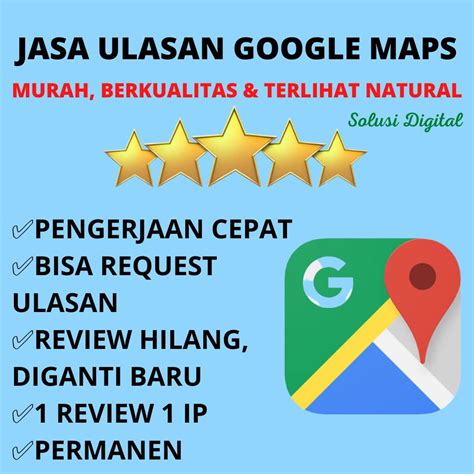 Jual Jasa Review Google Maps Murah Terlihat Natural Organik