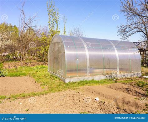 Modern Polycarbonate Greenhouse Stock Photo Image Of Farm Ecology