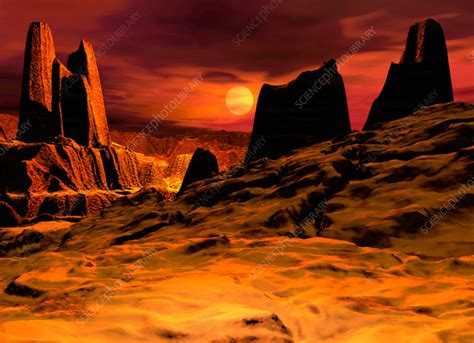 Surface of Venus - Stock Image - R334/0181 - Science Photo Library