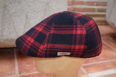 Gorra Stetson Cuadros Roja Y Negra Sastreria Caminero