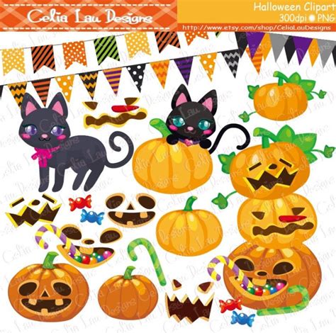 Pumpkin Clipart, Black Cat Clipart , Pumpkin Patch, Pumpkin Party Clip ...