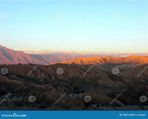 Sunset in the Andes between Lights and Shadows Stock Photo - Image of ...