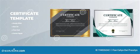 Plantilla De Premio De Certificado Creativo De Apreciaci N Ilustraci N