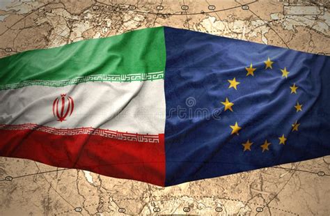 Eu And Iran The European And Iranian Flags Official Colors Correct