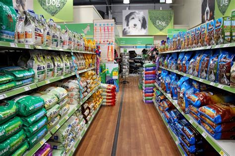 Pet Products In A Pet Supermarket Editorial Stock Photo Image Of