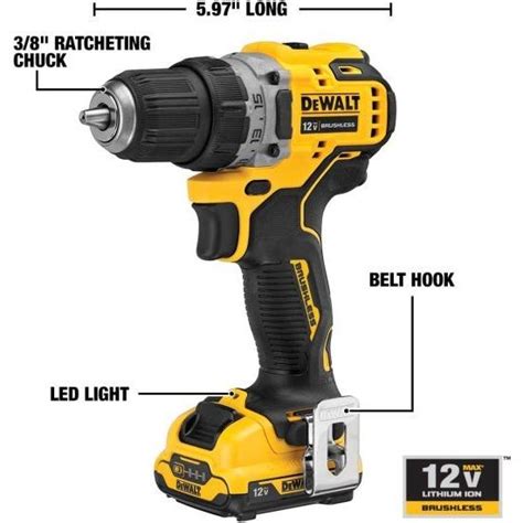 Dewalt Xtreme V Max Cordless Drill Driver Kit Inch