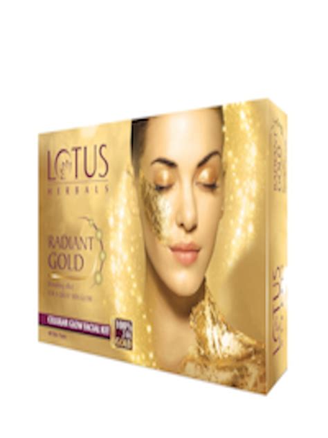 Buy Lotus Herbals Sustainable Radiant Gold Cellular Glow Facial Kit - Facial Kit for Women ...