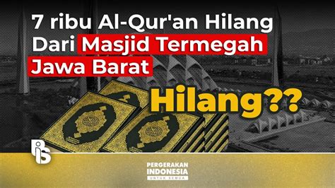 Rizka Putri Abner Ribu Al Qur An Hilang Dari Masjid Termegah Jawa