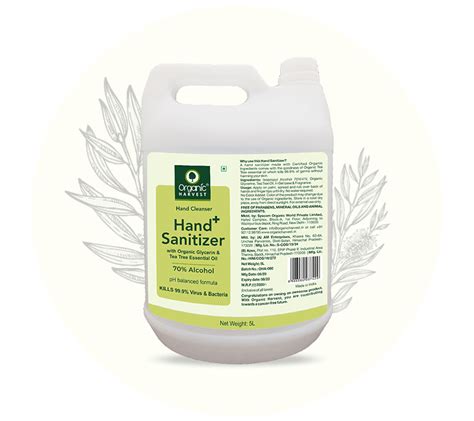 Organic Harvest Ethanol Hand Sanitizer 70 Alcohol Content Price From