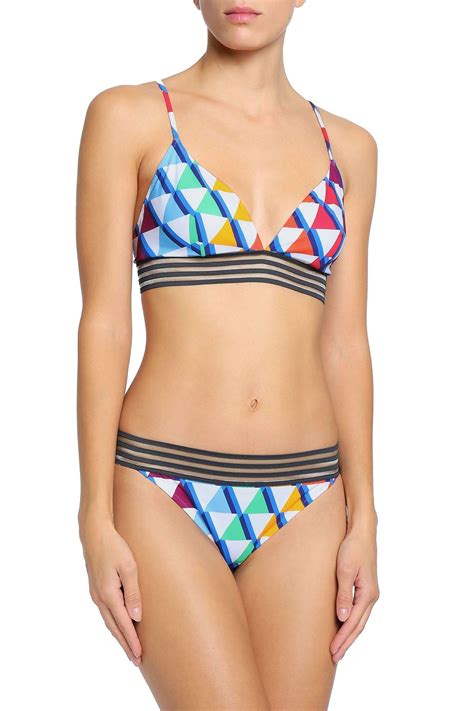 EMMA PAKE Printed Mid Rise Bikini Briefs THE OUTNET