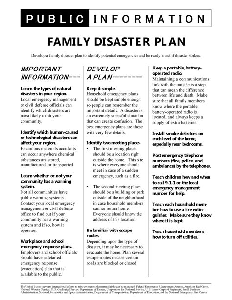 Disaster Plan Emergency Plan How To Plan