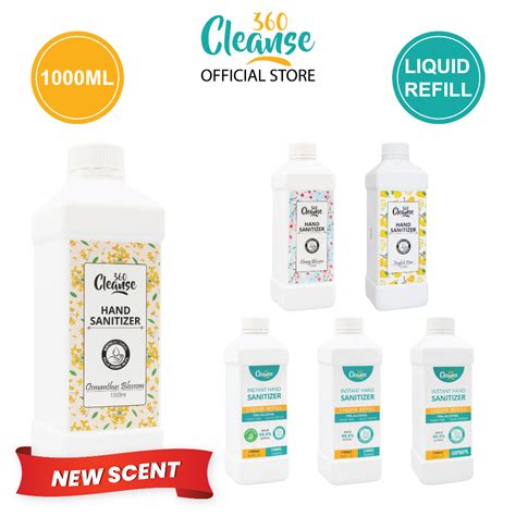 Cleanse360 Hand Sanitizer 75 Alcohol Liquid Spray Refill 1000ml