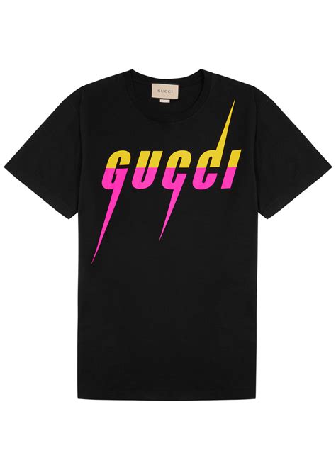 Gucci Gucci Blade Logo Cotton T Shirt Harvey Nichols