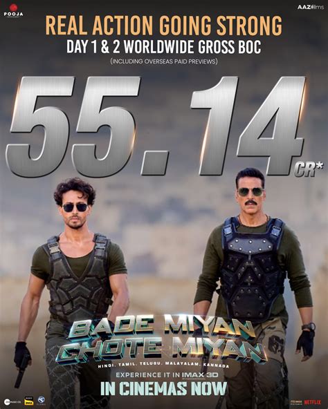 Bade Miyan Chote Miyan Worldwide Box Office Akshay Kumar And Tiger Shroff Starrer Crosses The