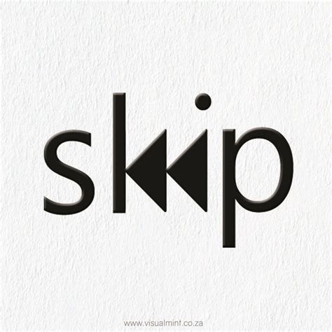 Month Of Typography Day 10 Skip Typography Logo Design Logo