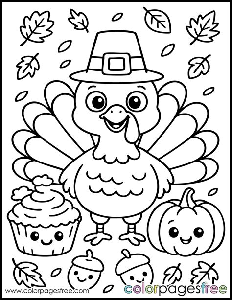Turkey Coloring Pages Free Printable | colorpagesfree.com