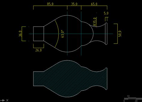 Cad多种命令绘制花瓶图形 哔哩哔哩