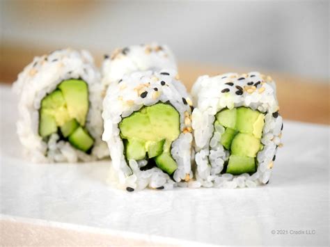 Homemade Recipe For Sushi Cucumber Avocado Roll Inside Out Roll Pc