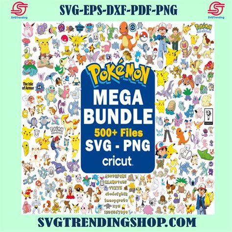 500+ Pokemon Bundle SVG, Pokemon Layered, Pokemon Png, Pikachu Svg ...