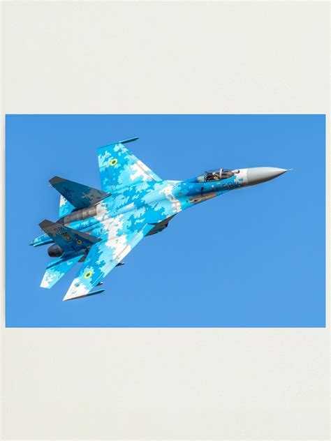 Sukhoi Su 27 Ukrainian Air Force Photographic Print By Jakubz