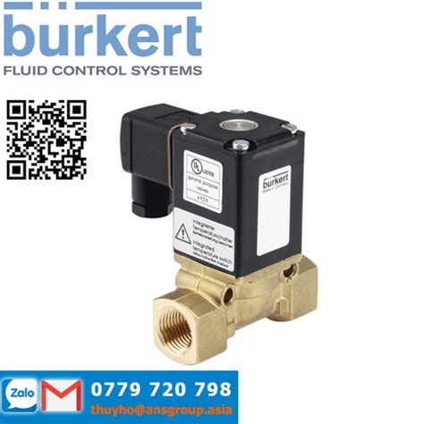 52513 Burkert 2 2 Way Solenoid Valve Servo Assisted ANS Vietnam