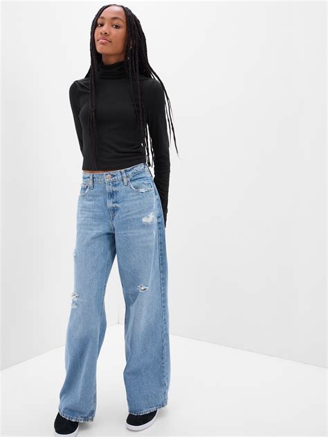 Teen LENZING Modal Cropped Turtleneck Gap