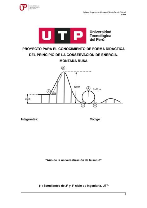 Proyecto Final Calculo Aplicado A La F Sica Utp Studocu