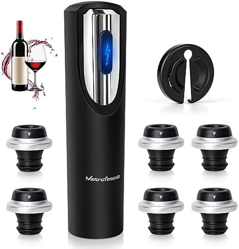 MetroTesco Electric Wine Preserver Vacuum Pump Wine Saver Pump With 6