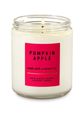 Single Wick Scented Candles Fall Candle Scents Bath Body Works