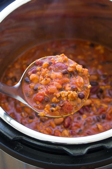 Healthy Turkey Chili Recipe Stove Top Slow Cooker Or Instant Pot Kristine S Kitchen