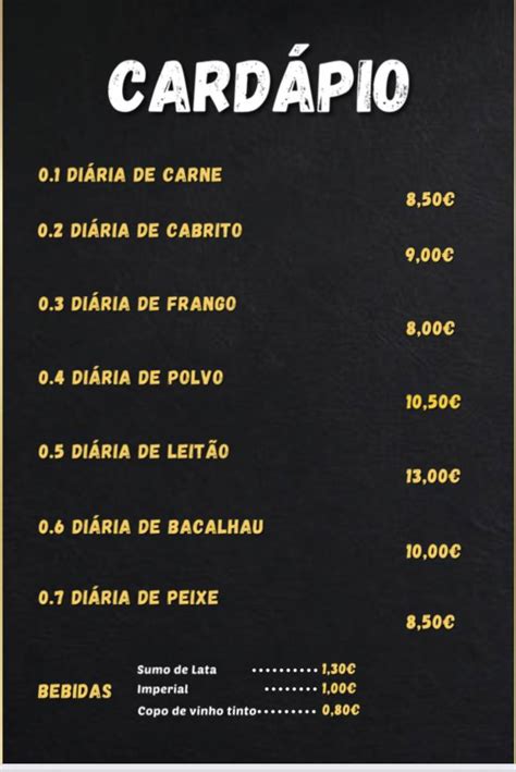 Menu Em Churrasqueira Super Grill Iii Restaurante Marinha Grande