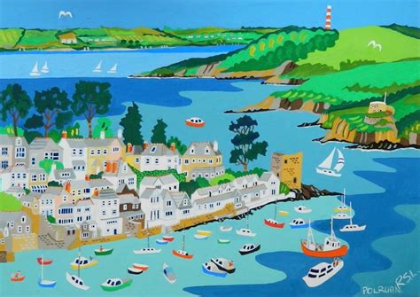 Polruan Cornwall Framed Art Print By Richard Lodey Association Of