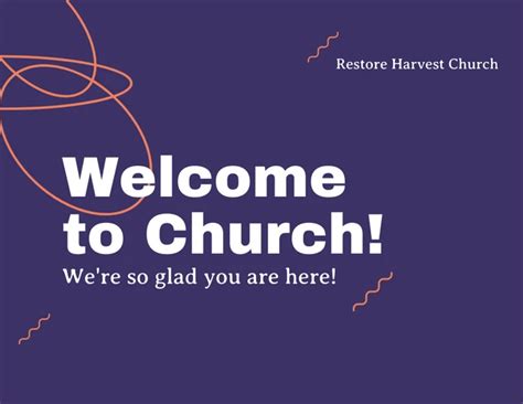 Church Greeting Presentation Template - Venngage