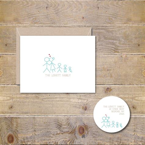 Family Stationery Family Thank You Cards Family Notes Cards