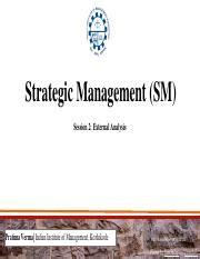 Understanding Strategic Management External Analysis Course Hero