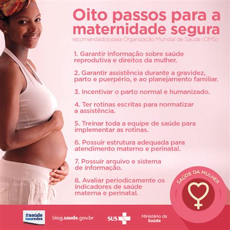 A Maternidade Salvara A Mulher - 8 passos para a maternidade segura | Planejamento familiar, Saúde ...