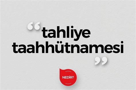 Tahliye Taahhütnamesi Ne Demek Milliyet Emlak