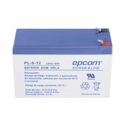 Epcom Powerline Pl Bateria De Respaldo V Ah Ul Tecnologia