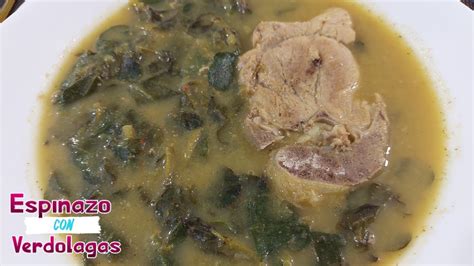 Espinazo De Cerdo Con Verdolagas En Salsa Verde Sabroso Receta F Cil