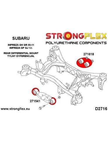 Kit Silent block Polyuréthane Train Avant Subaru Impreza WRX STI GH