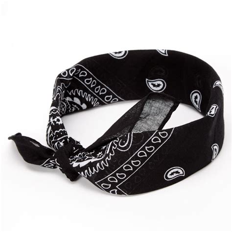 Black Paisley Bandana Headwrap Claires Us