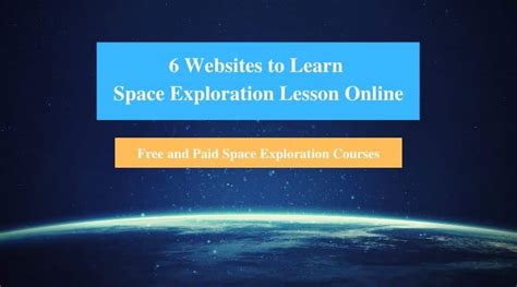 6 Websites to Learn Space Exploration Lesson Online (Free and Paid ...