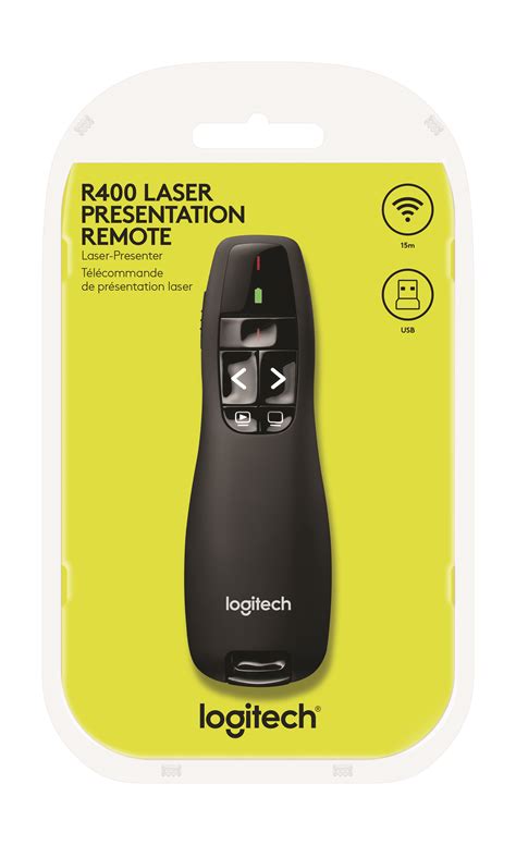 Logitech Presenter R400 Wireless 2 4GHz Black LOGITECH 910 001356