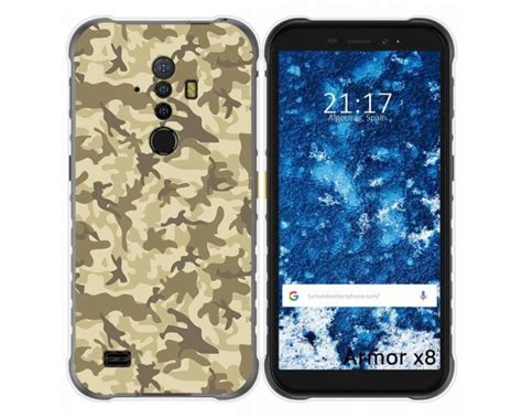 Tumundosmartphone Funda Gel TPU Ulefone Armor X8 Diseño Sand Camuflaje