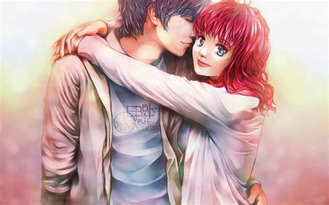 Cute Anime Couple Desktop Wallpapers Free Download