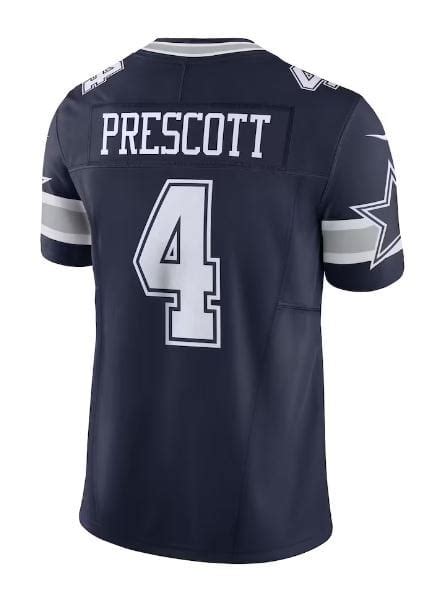 Dak Prescott Dallas Cowboys Nike Navy Vapor Fuse Limited Jersey