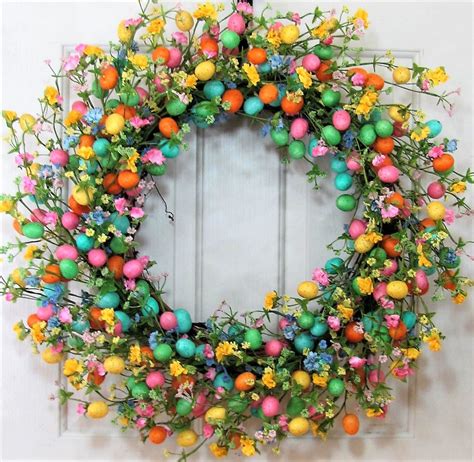 15 Charming Handmade Easter Wreath Designs For The Upcoming Holiday