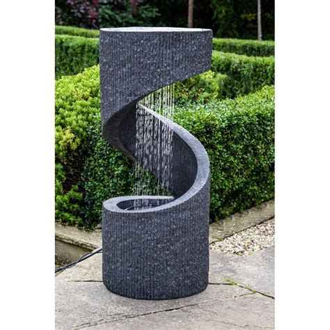 Freeport Park Brant Glass Fiber Reinforced Concrete Spiral Water