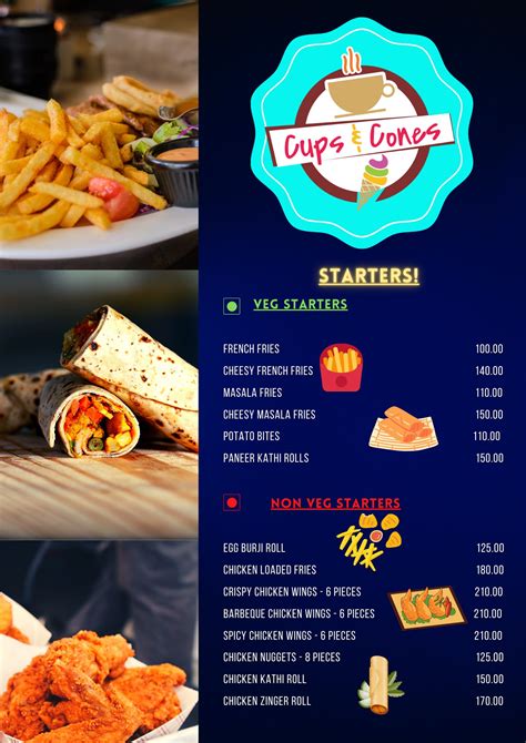 Cups & Cones - New Menu with new varieties.. 😋😋...