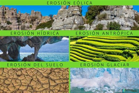 Descubre los 6 tipos de erosión y cómo afectan al medio ambiente